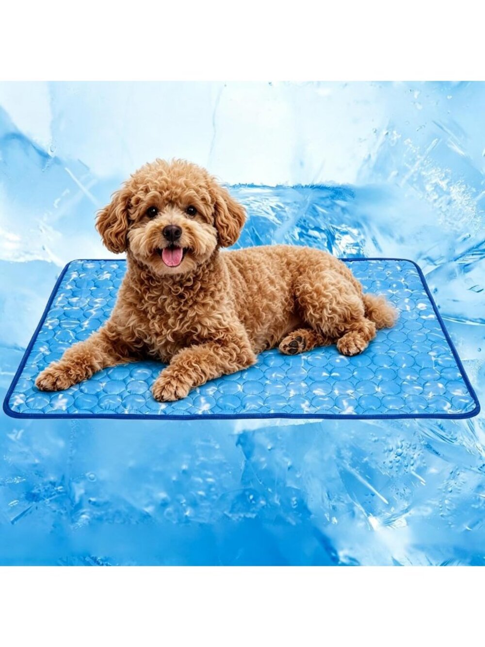 Cooling Dog Mat - Self-Cooling Pet Pad 28"x22" Washable Non-Toxic Portable Soft